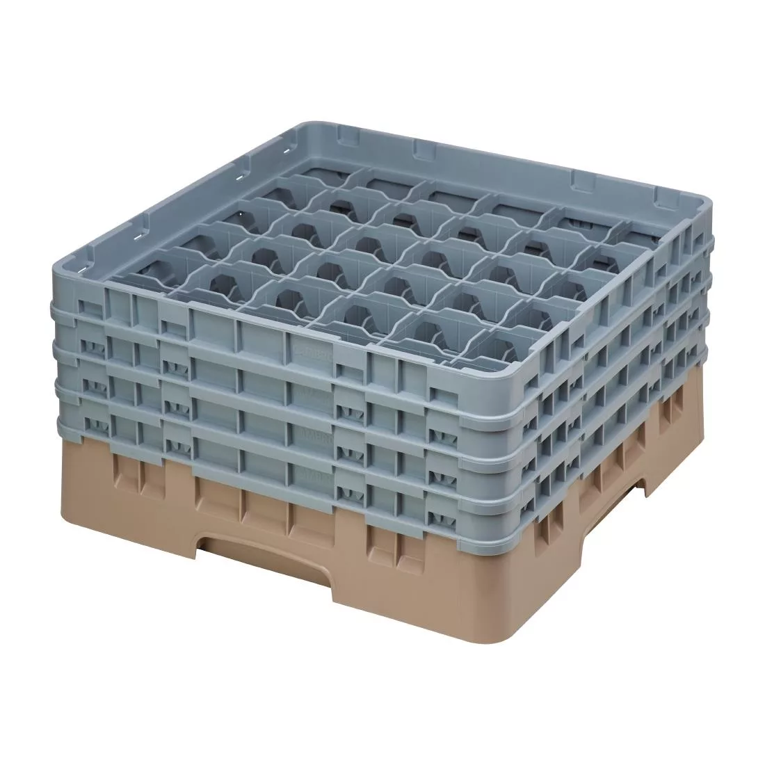 de796_crate.jpg Cambro Camrack Beige 36 Compartments Max Glass Height 215mm - Image 1