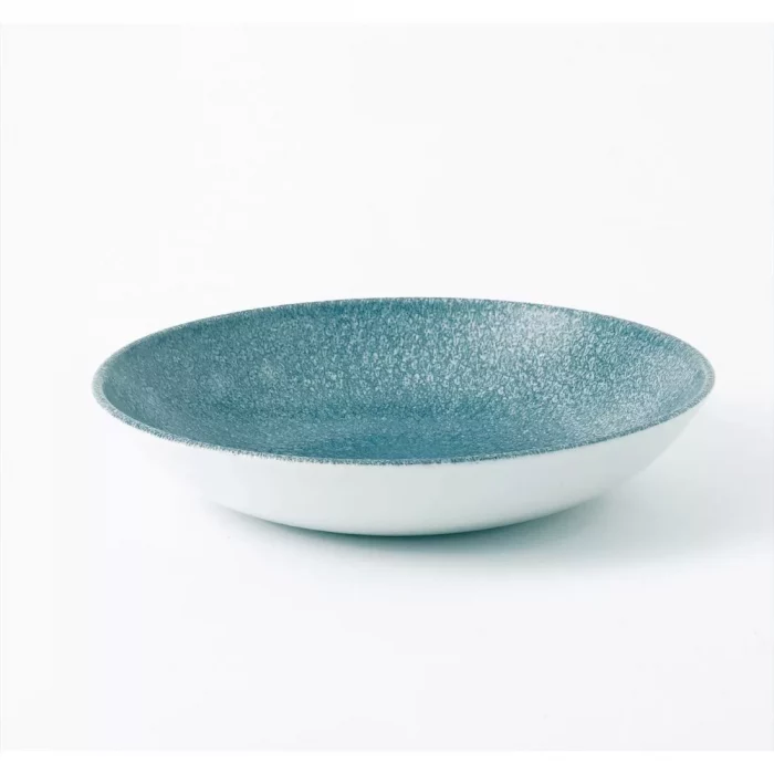 Churchill Studio Prints Raku Round Coupe Bowl Topaz Blue 248mm (Pack of 12) - Image 2