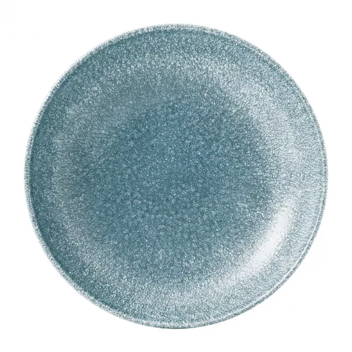 Churchill Studio Prints Raku Round Coupe Bowl Topaz Blue 182mm (Pack of 12) - Image 2