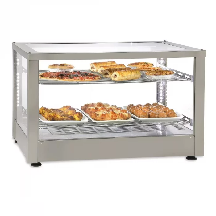 Roller Grill Heated 2 Shelf Display Cabinet WD780 SI - Image 2