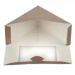 Colpac Recyclable Kraft Front-Loading Sandwich Wedges With PLA Window (Pack of 500) - Image 5