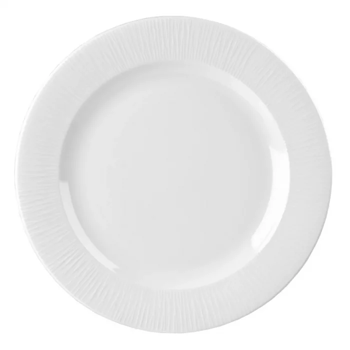 Churchill Bamboo Footed Plate 304mm (Pack of 12) - Image 1