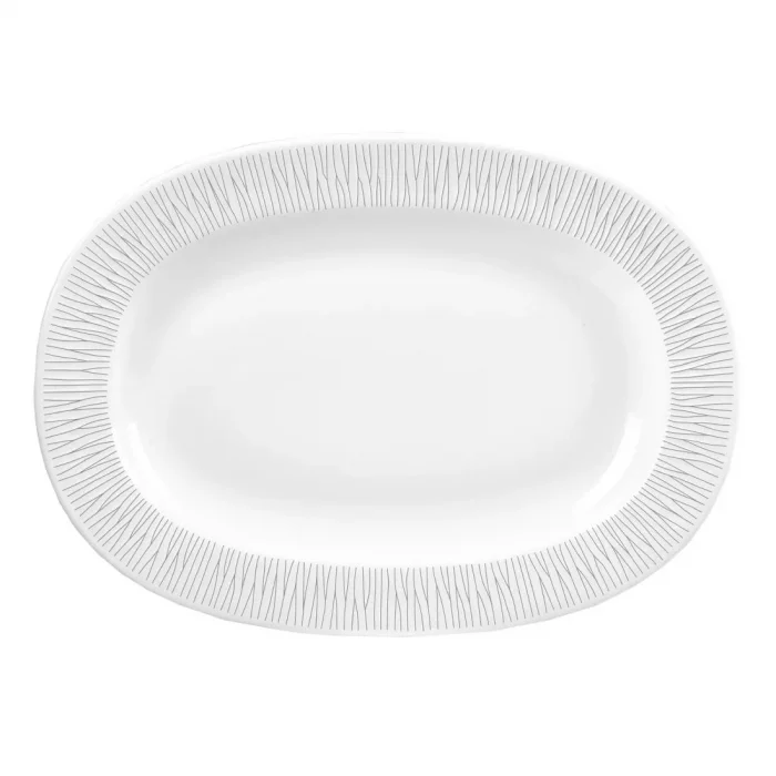 Churchill Bamboo Oval Dish Medium Rimmed 279mm (Pack of 6) - Image 1