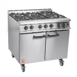 Falcon 6 Burner Dominator Plus Oven Range G3101 Propane Gas with Castors - Image 3