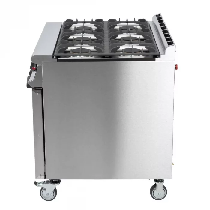 Falcon 6 Burner Dominator Plus Oven Range G3101 Propane Gas with Castors - Image 7