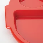Olympia Kristallon Small Polycarbonate Compartment Food Trays Red 321mm - Image 2
