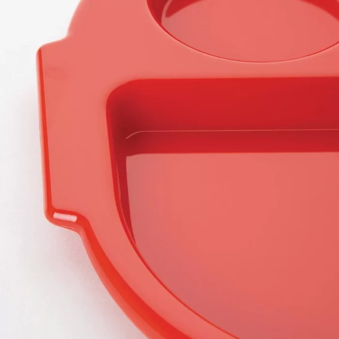 Olympia Kristallon Small Polycarbonate Compartment Food Trays Red 321mm - Image 2