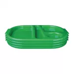 Olympia Kristallon Small Polycarbonate Compartment Food Trays Green 321mm - Image 3