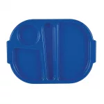 Olympia Kristallon Small Polycarbonate Compartment Food Trays Blue 321mm - Image 3