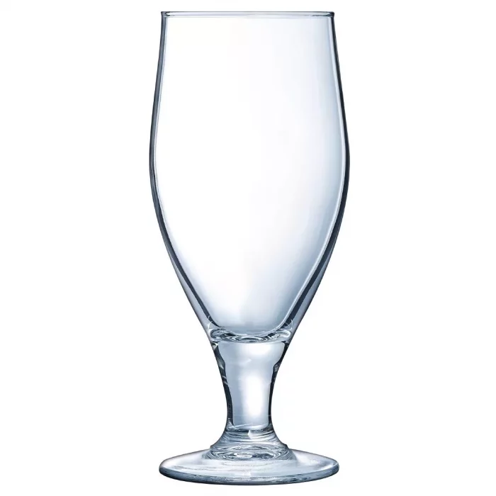 Arcoroc Cervoise Nucleated Stemmed Beer Glasses 320ml CE Marked at 284ml - Image 1