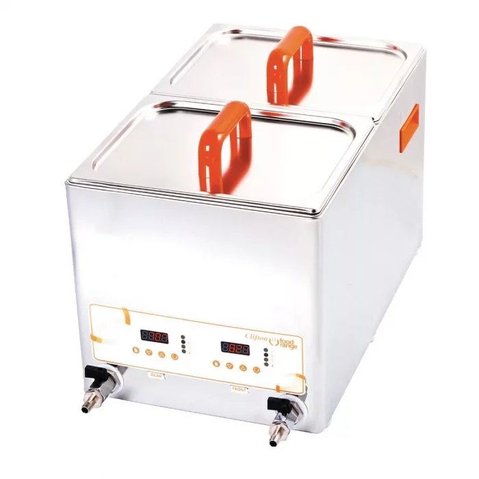 Clifton Compact Double Water Bath FLE-8/8 - Image 1