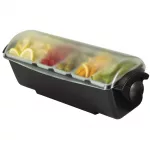 San Jamar Dome Condiment Dispenser 5 Tray - Image 2