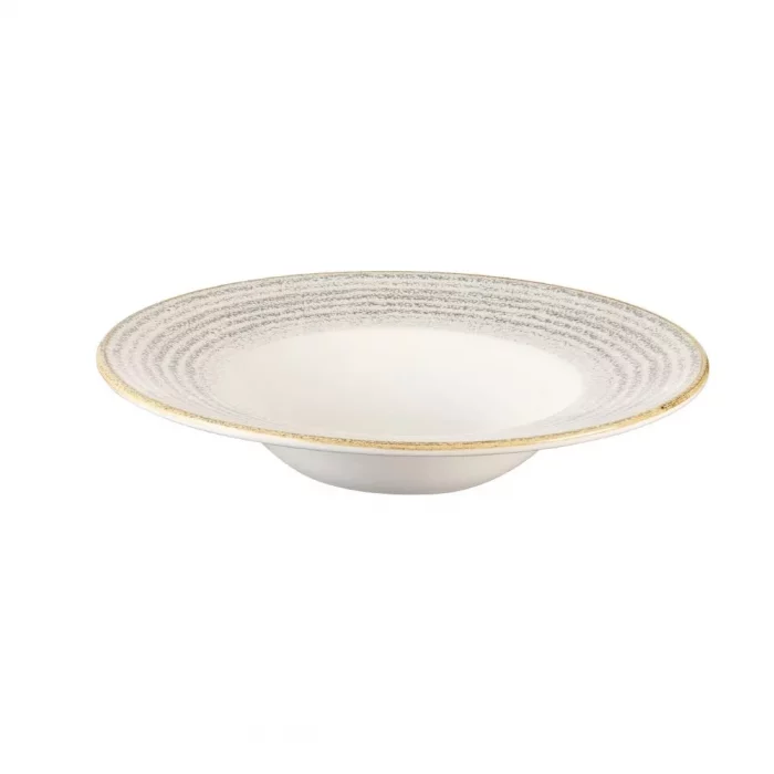 Churchill Studio Prints Homespun Stone Grey Wide Rim Bowl 280mm (Pack of 12) - Image 2