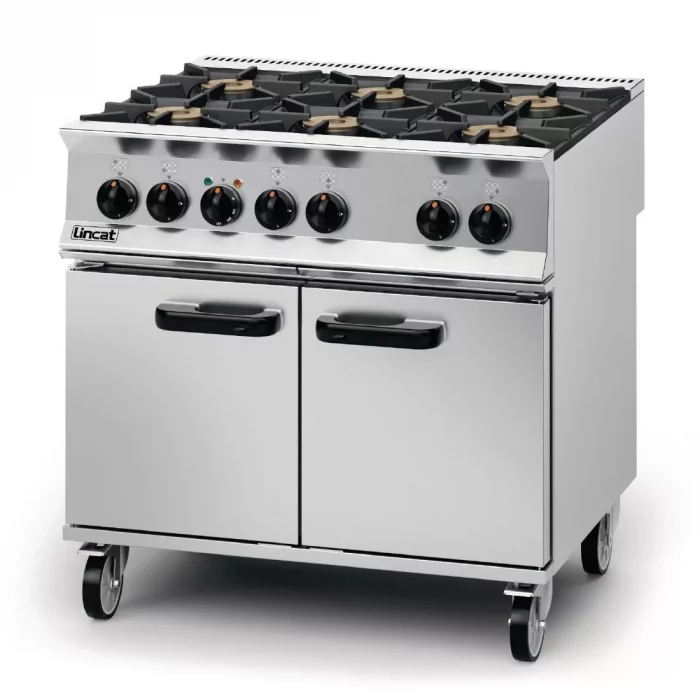 Lincat Opus 800 Propane Gas 6 Burner Dual Fuel Oven Range OD8007/P - Image 1