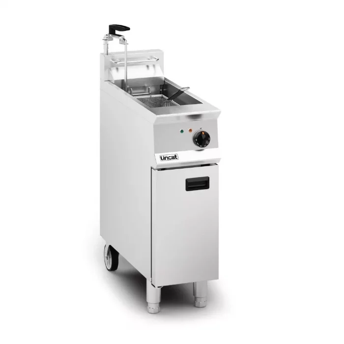 Lincat Opus 800 Single Tank Single Basket Free Standing Electric Filtration Fryer OE8112/OP - Image 1