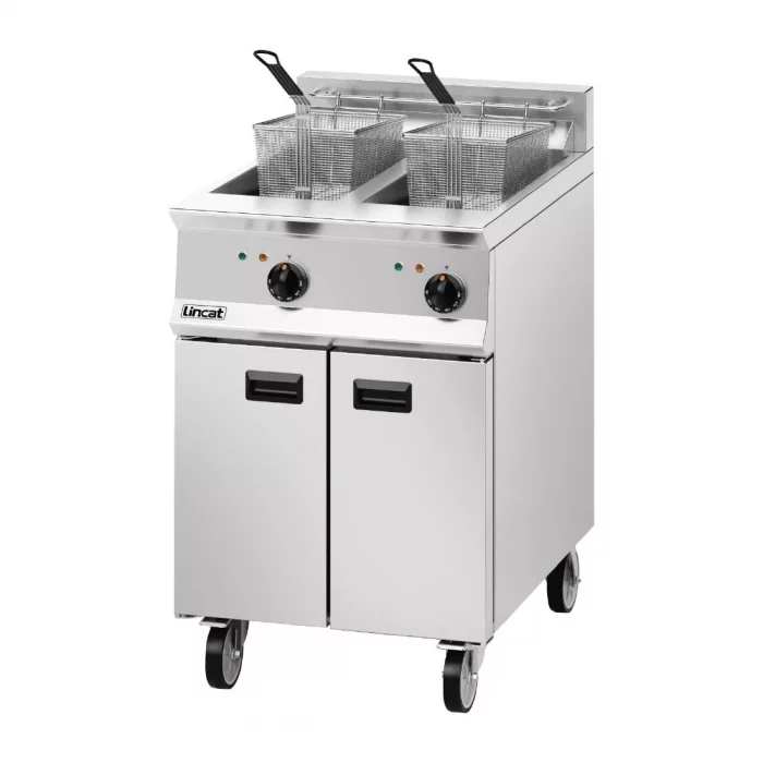 Lincat Opus 800 Twin Tank Twin Basket Free Standing Electric Fryer OE8113 - Image 2