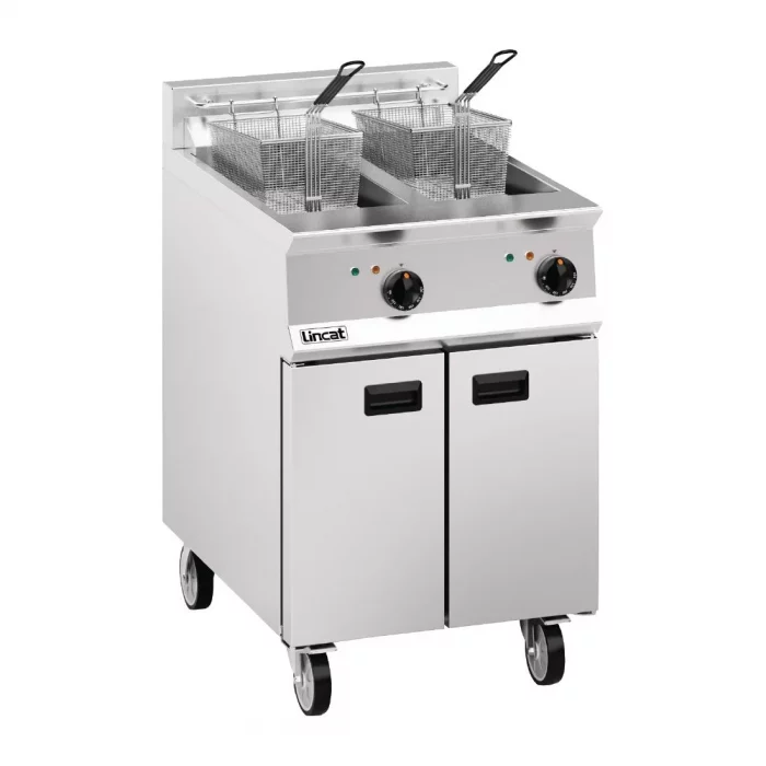 Lincat Opus 800 Twin Tank Twin Basket Free Standing Electric Fryer OE8113 - Image 1