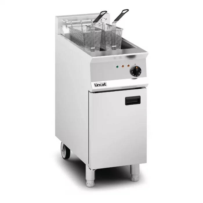 Lincat Opus 800 Single Tank Twin Basket Free Standing Electric Fryer OE8114 - Image 1