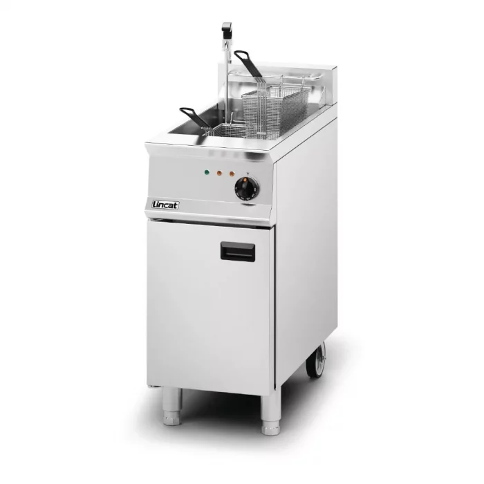Lincat Opus 800 Single Tank Twin Basket Free Standing Electric Filtration Fryer OE8114/OP - Image 2