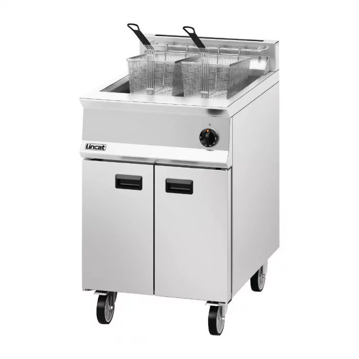 Lincat Opus 800 Single Tank Twin Basket Free Standing Natural Gas Fryer 600mm OG8107 - Image 2