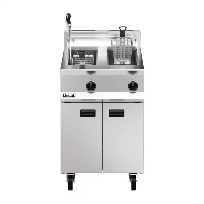 Lincat Opus 800 Twin Tank Twin Basket Free Standing Propane Gas Filtration Fryer OG8111/OP - Image 3