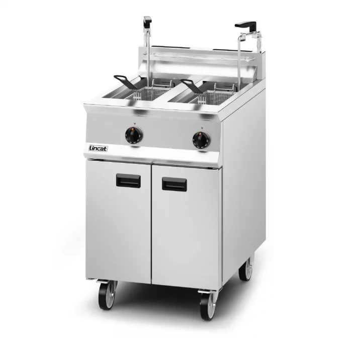 Lincat Opus 800 Twin Tank Twin Basket Free Standing Propane Gas Dual Filtration Fryer OG8111/OP2 - Image 2