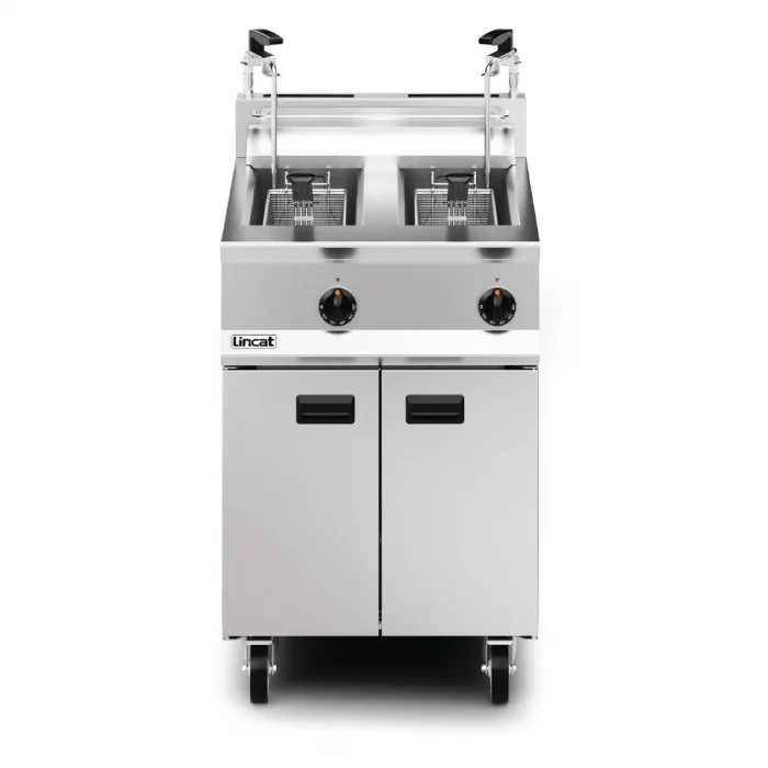 Lincat Opus 800 Twin Tank Twin Basket Free Standing Propane Gas Dual Filtration Fryer OG8111/OP2 - Image 3