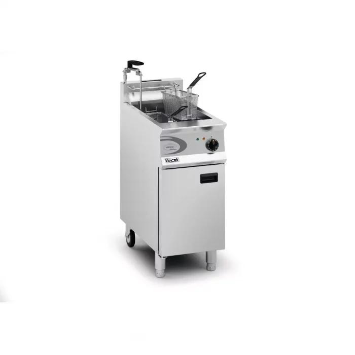 Lincat Vortech Single Tank Twin Basket Free Standing Natural Gas Filtration Fryer OG8115/OP - Image 1