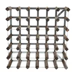 Wine Rack Dark Wood 42 Bottle - Image 3
