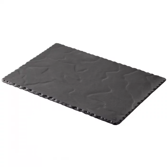 Revol Basalt Slate Effect Rectangular Plates 300mm (Pack of 6) - Image 1