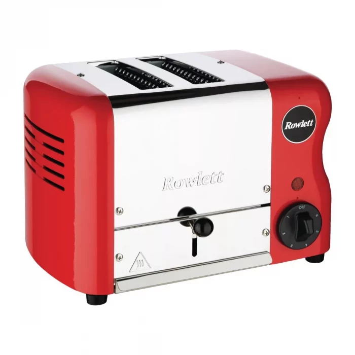 Rowlett Esprit 2 Slot Toaster Traffic Red w/2 Additional Elements & Sandwich Cage - Image 1