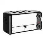 Rowlett Esprit 4 Slot Toaster Jet Black w/2x Additional Elements & Sandwich Cage