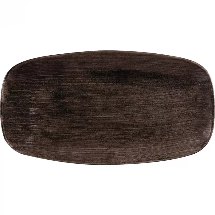Churchill Stonecast Patina Rectangular Plates 355mm (Pack of 6) - Image 1