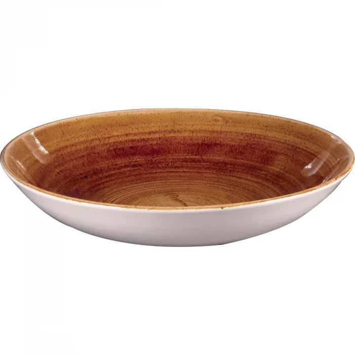 Churchill Stonecast Patina Coupe Bowls Vintage Copper 248mm (Pack of 12) - Image 1