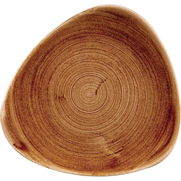 Churchill Stonecast Patina Triangular Plates Vintage Copper 229mm (Pack of 12) - Image 1