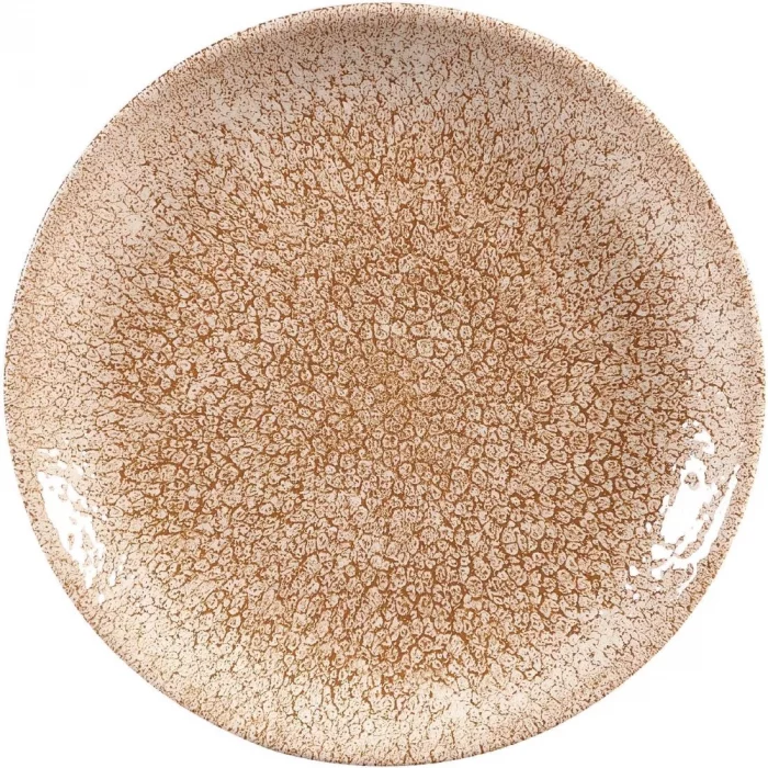 Churchill Studio Prints Raku Coupe Plate Garnet Orange 165mm (Pack of 12) - Image 1