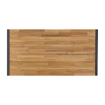 Bolero Acacia Wood and Steel Rectangular Industrial Table 1800mm - Image 2