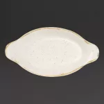 Churchill Stonecast Oval Eared Dishes Barley White 232mm (Pack of 6)