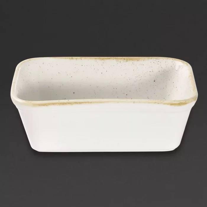 Churchill Stonecast Deep Rectangular Dishes Barley White 160mm (Pack of 12) - Image 4