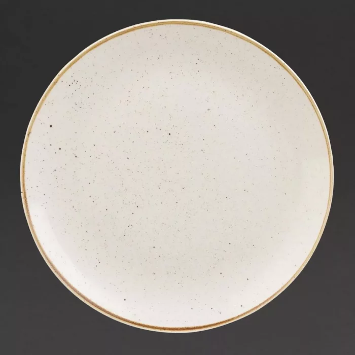 Churchill Stonecast Deep Coupe Plates Barley White 280mm (Pack of 12) - Image 1