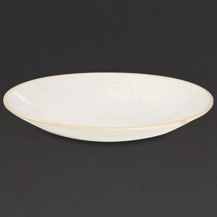 Churchill Stonecast Deep Coupe Plates Barley White 220mm (Pack of 12) - Image 4
