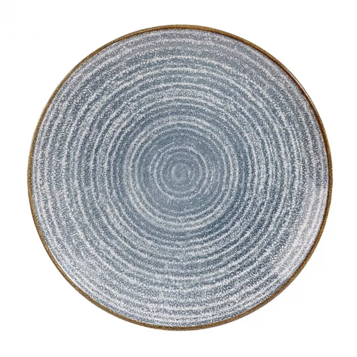 Churchill Studio Prints Homespun Coupe Plates Slate Blue 260mm (Pack of 12) - Image 1