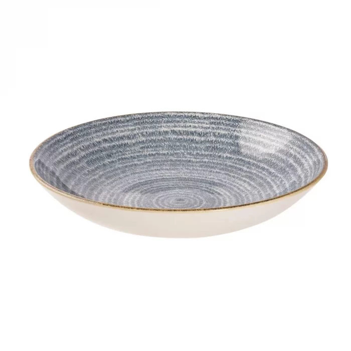 Churchill Studio Prints Homespun Coupe Bowls Slate Blue 248mm (Pack of 12) - Image 1