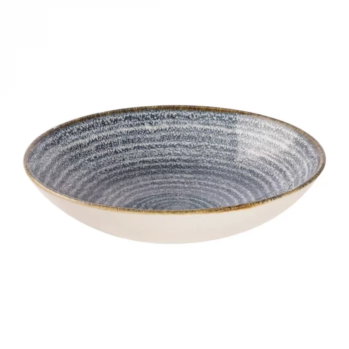 Churchill Studio Prints Homespun Coupe Bowls Slate Blue 182mm (Pack of 12) - Image 1