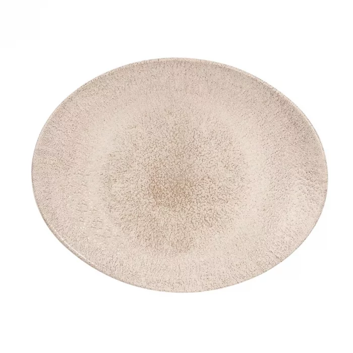 Churchill Studio Prints Raku Oval Coupe Plates Agate Grey 270mm (Pack of 12) - Image 1