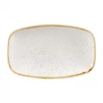 Churchill Stonecast Rectangular Plates Barley White 121 x 200mm