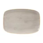Churchill Stonecast Rectangular Plates Peppercorn Grey 245 x 355mm