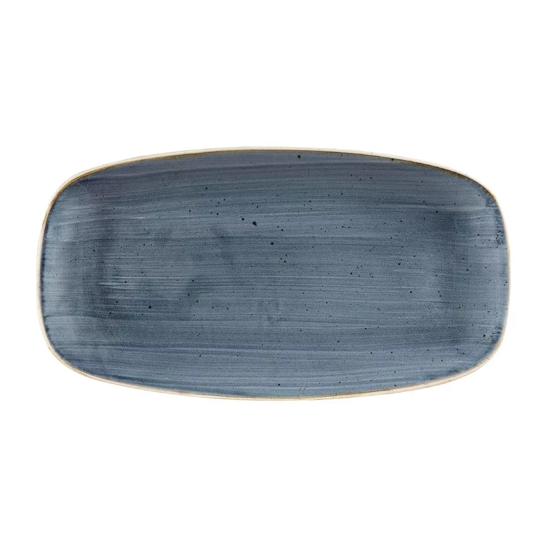dw357_churchill.jpg Churchill Stonecast Rectangular Plates Blueberry 189 x 355mm (Pack of 6) - Image 1