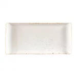 Churchill Stonecast Rectangular Plates Barley White 145 x 300mm