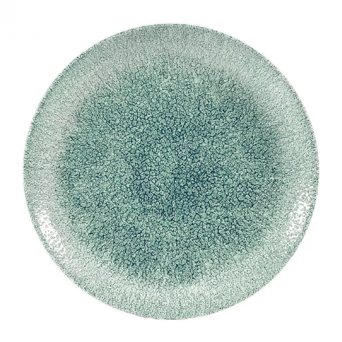 Churchill Studio Prints Raku Coupe Plates Jade Green 217mm (Pack of 12) - Image 1